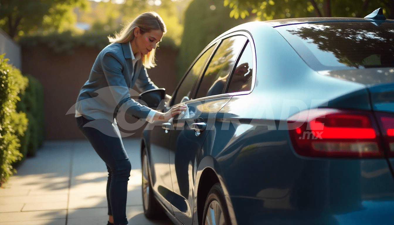 Preparar coche para cotización con una limpieza exterior profesional