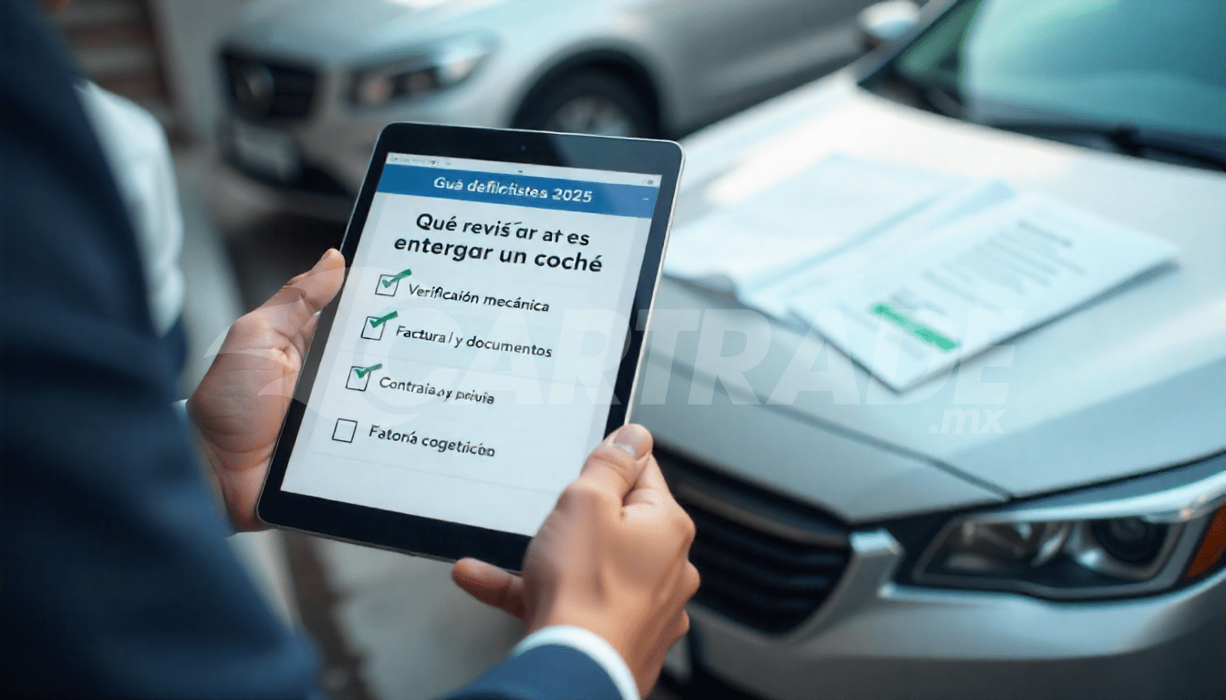 Qué revisar antes de entregar un coche a un comprador