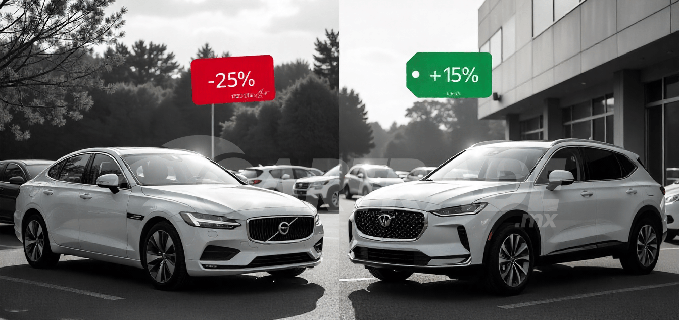 Ejemplos de depreciación que indican el valor de reventa de un auto