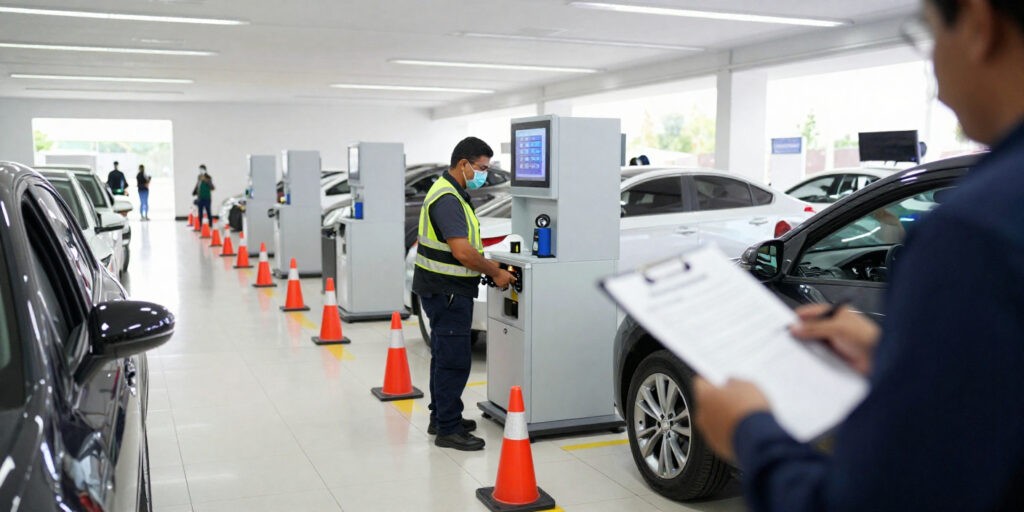 Realiza la verificación vehicular en Tlaxcala